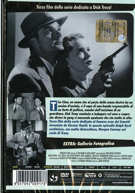 Il Dilemma di Dick Tracy di John Rawlins - DVD - 2