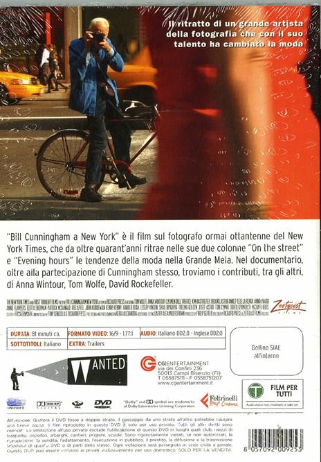 Bill Cunningham a New York (DVD) di Richard Press - DVD - 2