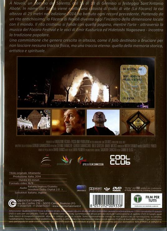 Altamente. La focara di Novoli tra liturgico e lisergico di Gianni De Blasi - DVD - 2