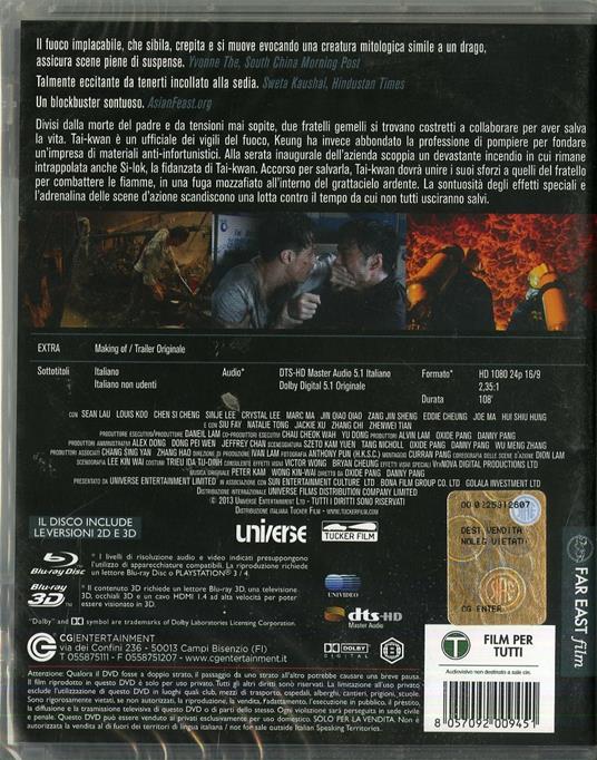 Out of Inferno 3D (Blu-ray + Blu-ray 3D) di Oxide Pang Chun,Danny Pang - 2