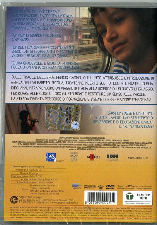 Sarà un paese di Nicola Campiotti - DVD - 2