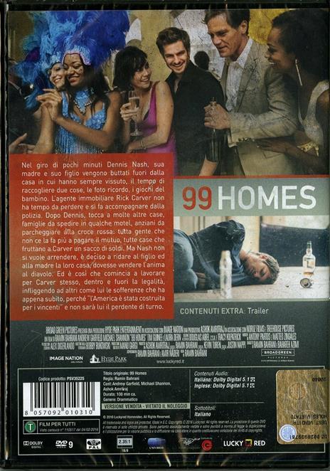 99 Homes. Speculazione e avidità di Ramin Bahrani - DVD - 2