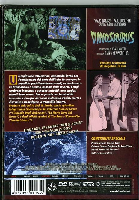 Dinosaurus di Irvin S. Yeaworth Jr. - DVD - 2