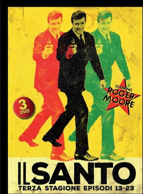 Il Santo. Stagione 3. Vol. 2 (3 DVD) di Roger Moore,Leslie Norman,John Llewellyn Moxey,Roy Ward Baker - DVD