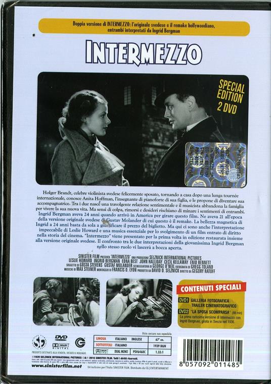 Intermezzo (2 DVD) di Gregory Ratoff - DVD - 2