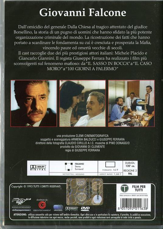 Giovanni Falcone di Giuseppe Ferrara - DVD - 2