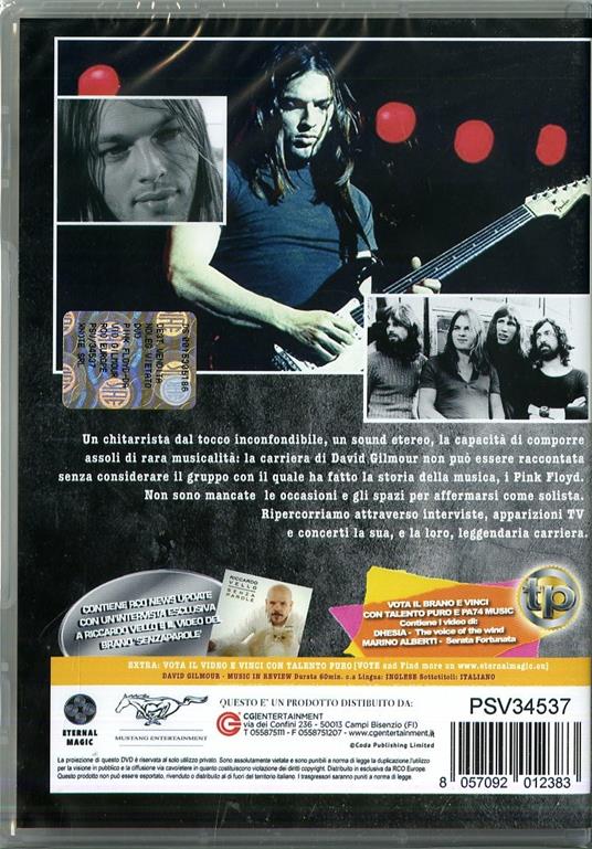 David Gilmour. Pink Floyd - DVD - 2