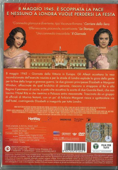 Una notte con la regina di Julian Jarrold - DVD - 2