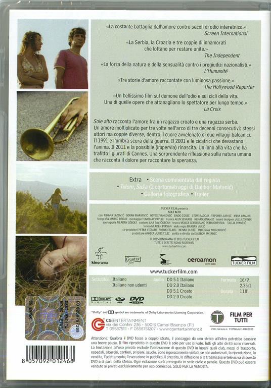 Sole alto di Dalibor Matanic - DVD - 2