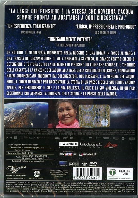 La memoria dell'acqua (DVD) di Patricio Guzmán - DVD - 2