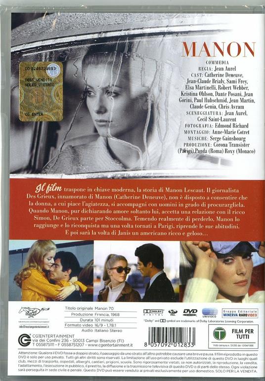Manon '70 di Jean Aurel - DVD - 2