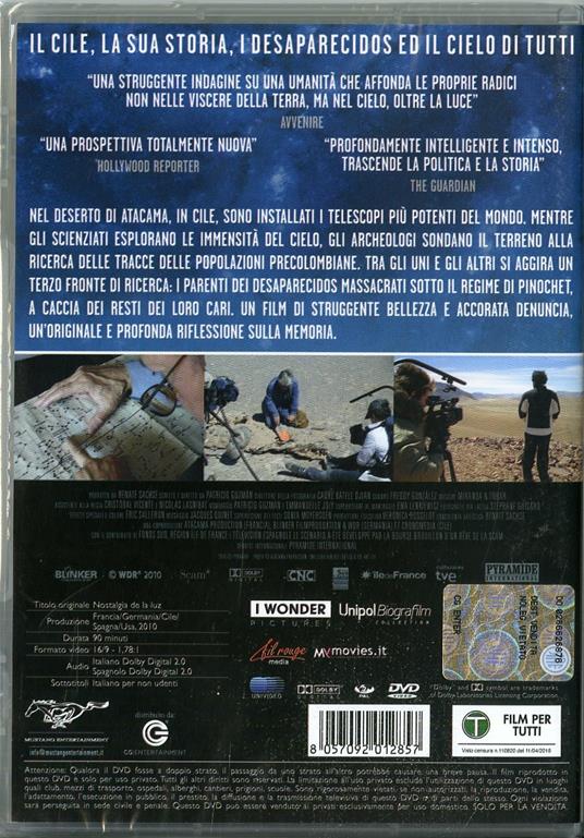 Nostalgia della luce di Patricio Guzmán - DVD - 2