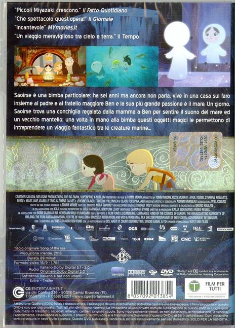 La canzone del mare di Tomm Moore - DVD - 2