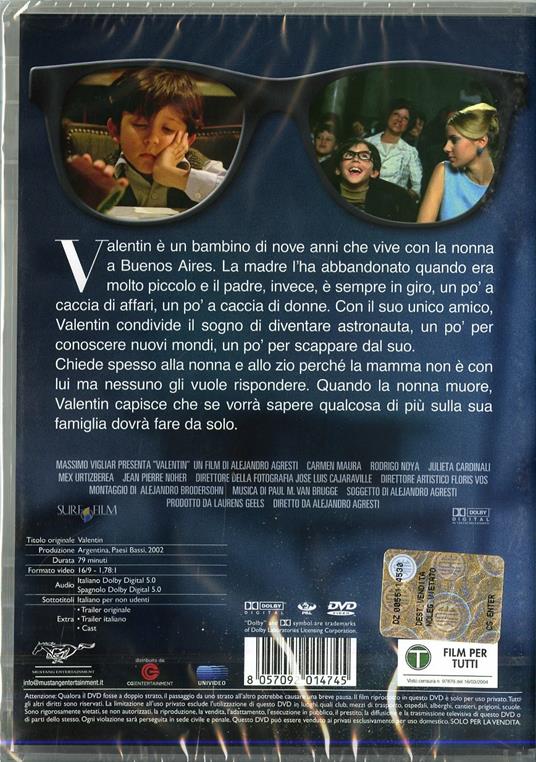Valentin di Alejandro Agresti - DVD - 2