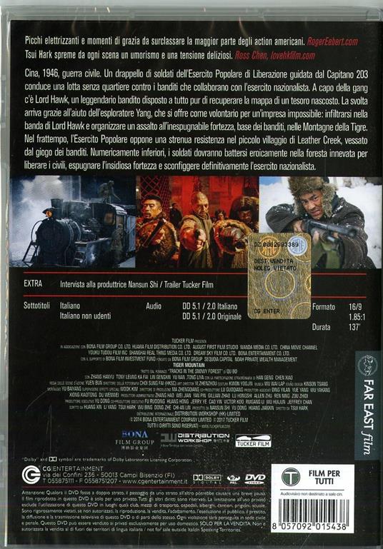 Tiger Mountain di Hark Tsui - DVD - 2