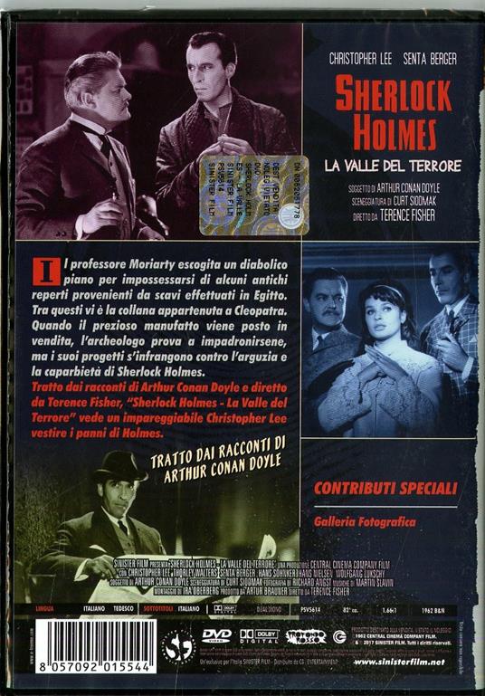 Sherlock Holmes. La valle del terrore di Terence Fisher - DVD - 2