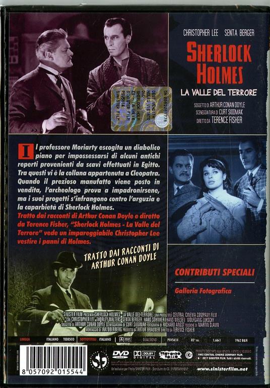 Sherlock Holmes. La valle del terrore di Terence Fisher - DVD - 2