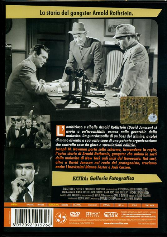 Il padrone di New York di Joseph Newman - DVD - 2