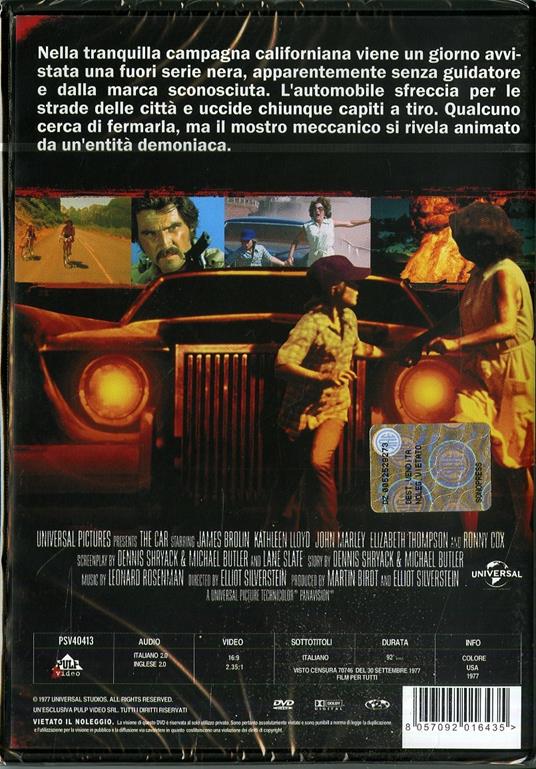 La macchina nera (DVD) di Elliot Silverstein - DVD - 2