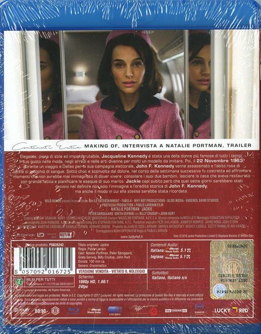 Jackie (Blu-ray) di Pablo Larraín - Blu-ray - 2