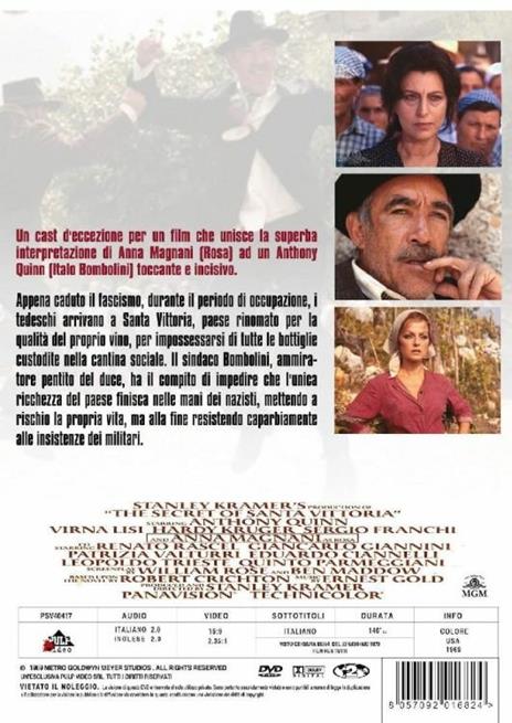 Il segreto di Santa Vittoria (DVD) di Stanley Kramer - DVD - 2