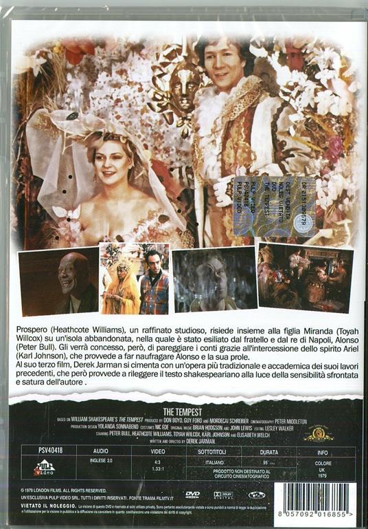 The Tempest (DVD) di Derek Jarman - DVD - 2