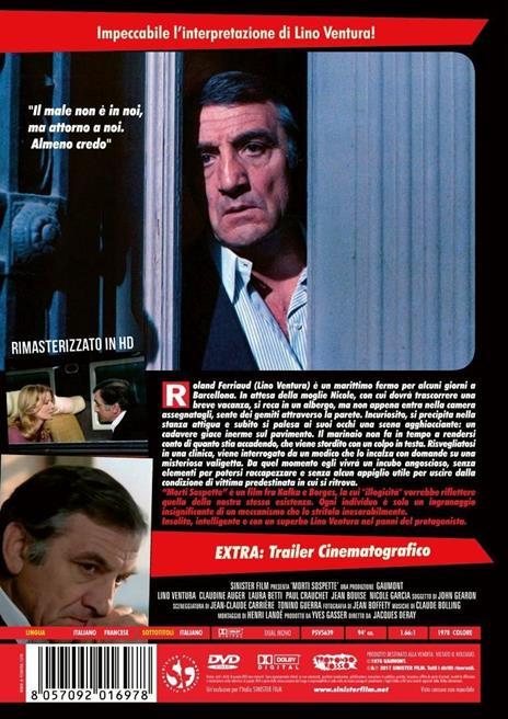 Morti sospette di Claudine Auger,Jacques Deray - DVD - 2