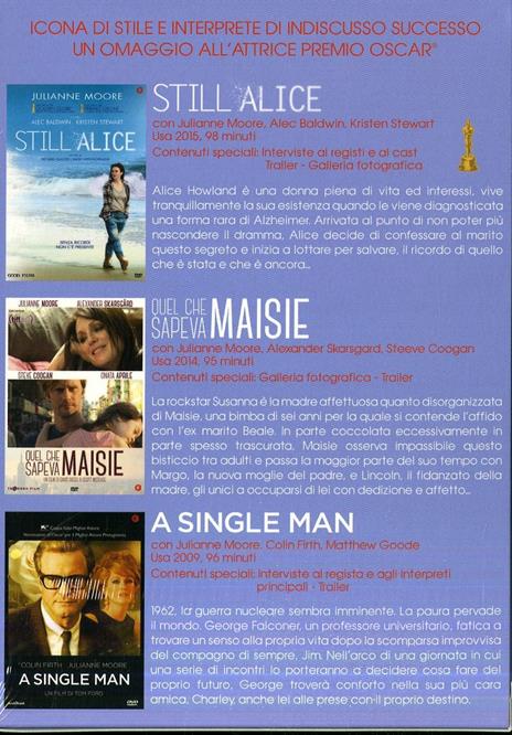 Julianne Moore Collection (3 DVD) di Tom Ford,Richard Glatzer,Scott McGehee,David Siegel,Wash Westmoreland - 2