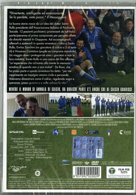 Crazy for Football (DVD) di Volfango De Biasi,Francesco Trento - DVD - 7
