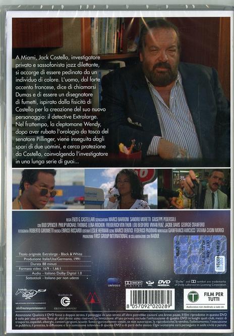 Detective Extralarge. Black & White (DVD) di Enzo G. Castellari - DVD - 2