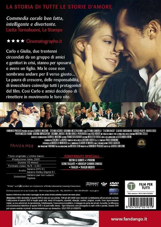 L' ultimo bacio (DVD) di Gabriele Muccino - DVD - 2