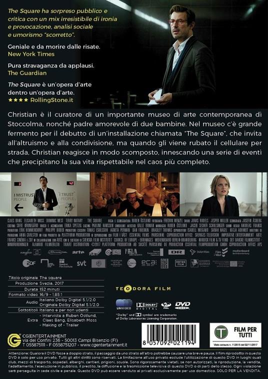 The Square (DVD) di Ruben Östlund - DVD - 7