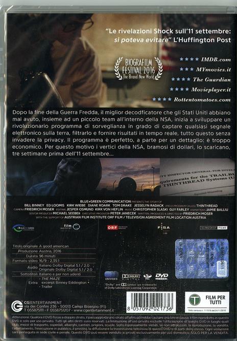 A Good American (DVD) di Friedrich Moser - DVD - 2
