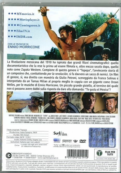 Tepepa (DVD) di Giulio Petroni - DVD - 2