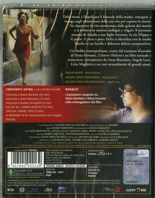 L' amore molesto (Blu-ray) di Mario Martone - Blu-ray - 2