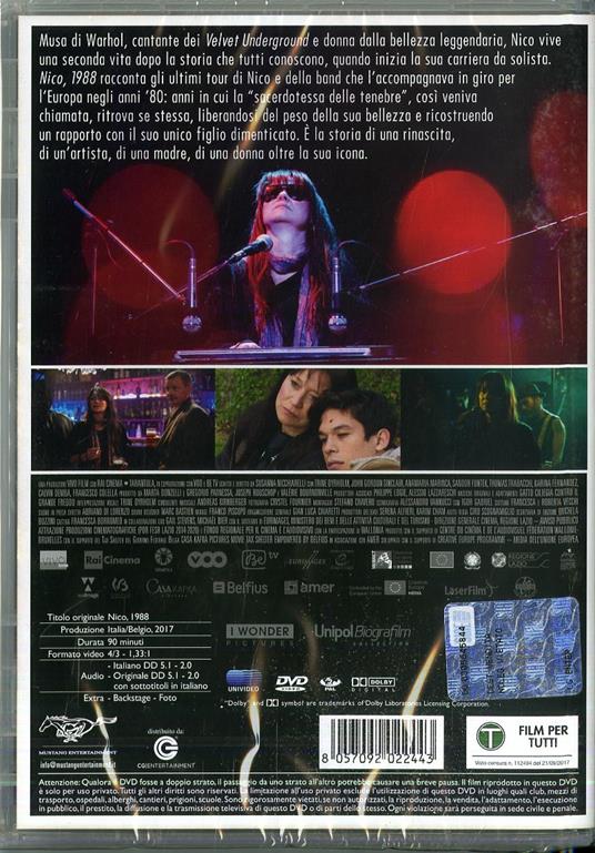 Nico, 1988 (DVD) di Susanna Nicchiarelli - DVD - 2