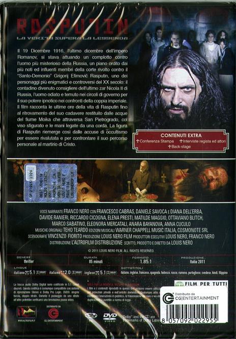 Rasputin (DVD) di Louis Nero - DVD - 2
