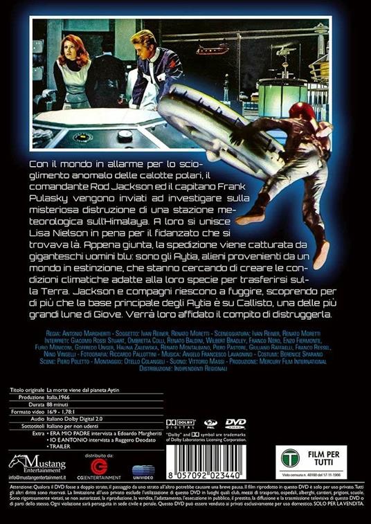 Morte del pianeta Aytin (DVD) di Antonio Margheriti - DVD - 2