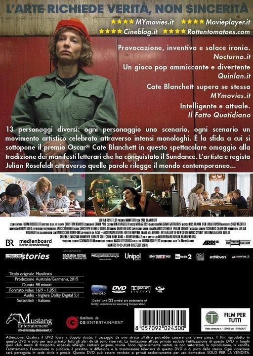 Manifesto (DVD) di Julian Rosefeldt - DVD - 2
