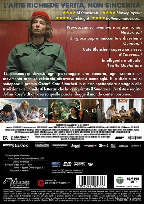 Manifesto (DVD) di Julian Rosefeldt - DVD - 3