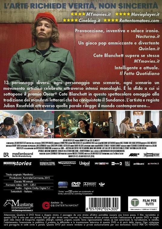 Manifesto (DVD) di Julian Rosefeldt - DVD - 3