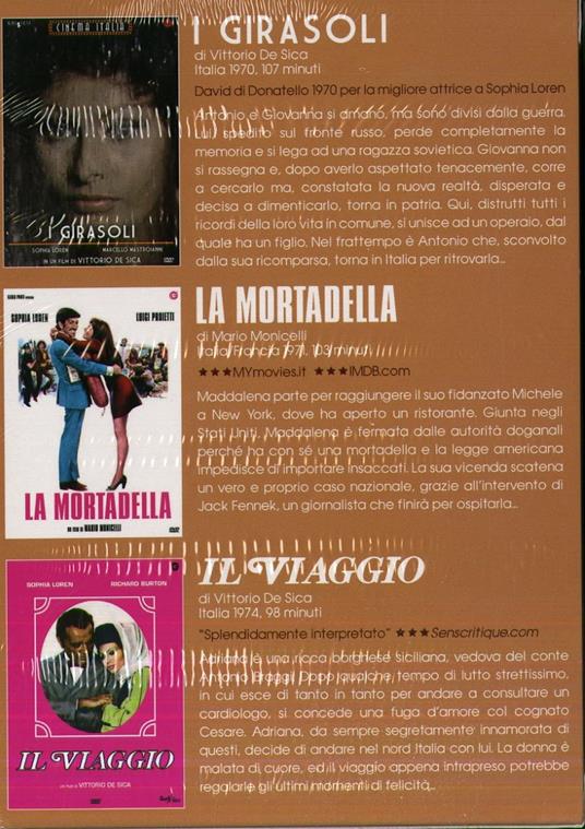 Cofanetto Sophia Loren (3 DVD) di Vittorio De Sica,Mario Monicelli - 2