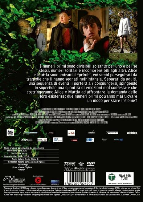La solitudine dei numeri primi (DVD) di Saverio Costanzo - DVD - 2