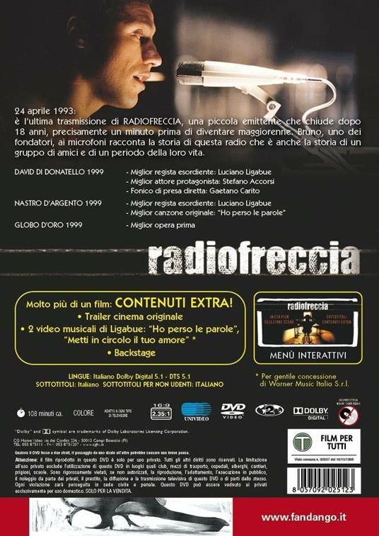 Radiofreccia (DVD) di Luciano Ligabue - DVD - 2