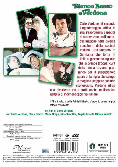 Bianco rosso e verdone (DVD) di Carlo Verdone - DVD - 2