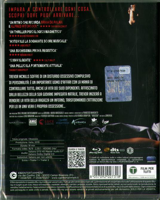 Obsessio (Blu-ray) di John Real - Blu-ray - 2