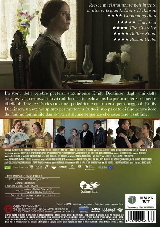 A Quiet Passion (DVD) di Terence Davies - DVD - 2