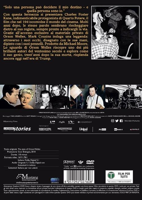 Lo sguardo di Orson Welles (DVD) di Mark Cousins - DVD - 2