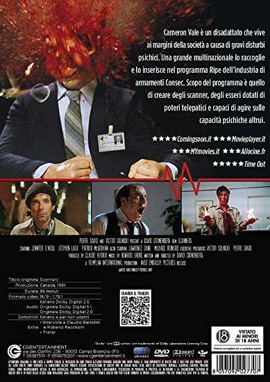 Scanners (DVD) di David Cronenberg - DVD - 2
