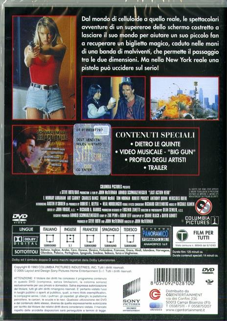 Last Action Hero (DVD) di John McTiernan - DVD - 2